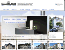 Tablet Screenshot of creatives-bauen.de